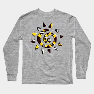 Afrocentric Holiday Motif Long Sleeve T-Shirt